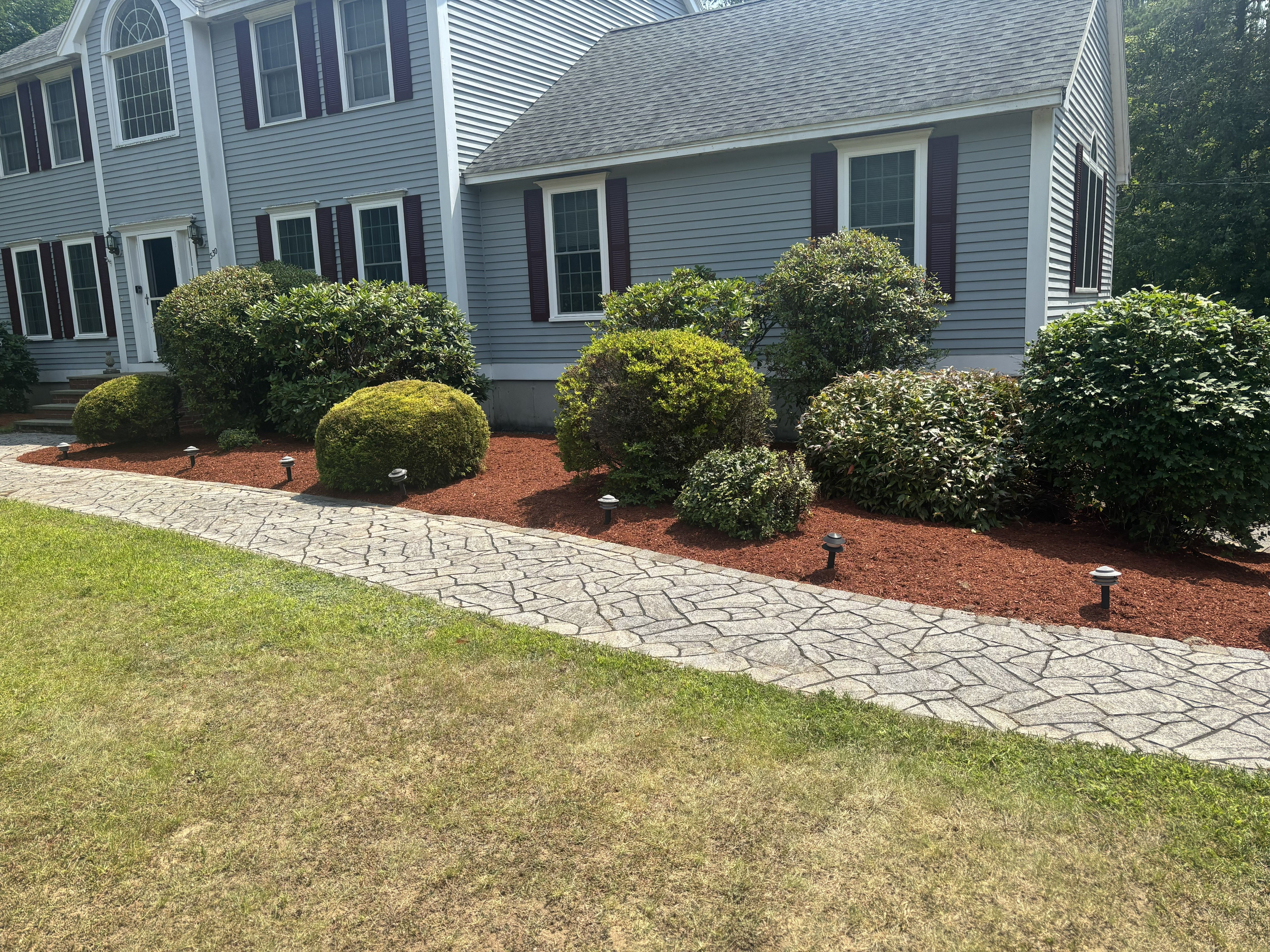 Red Mulch Install